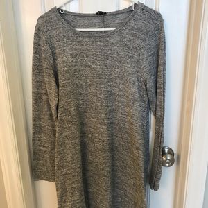 Long sleeve gray dress